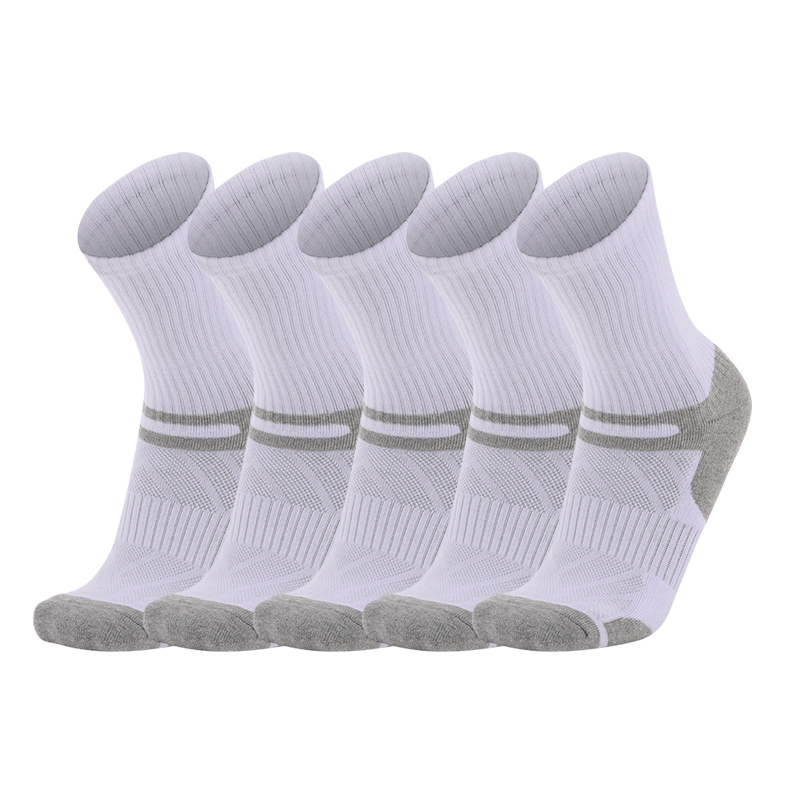 5 Pairs Short Gym Socks Men Casual Sports Socks Summer Breathable Mesh Cotton Socks